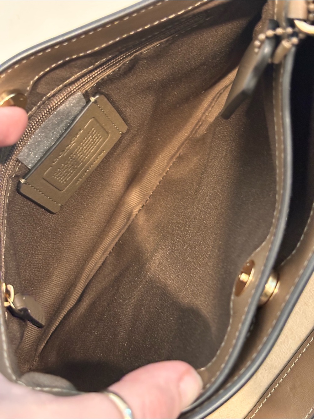 COACH Penelope Brown Saddle Shoulder Bag NWT $350+ - Picture 12 of 15